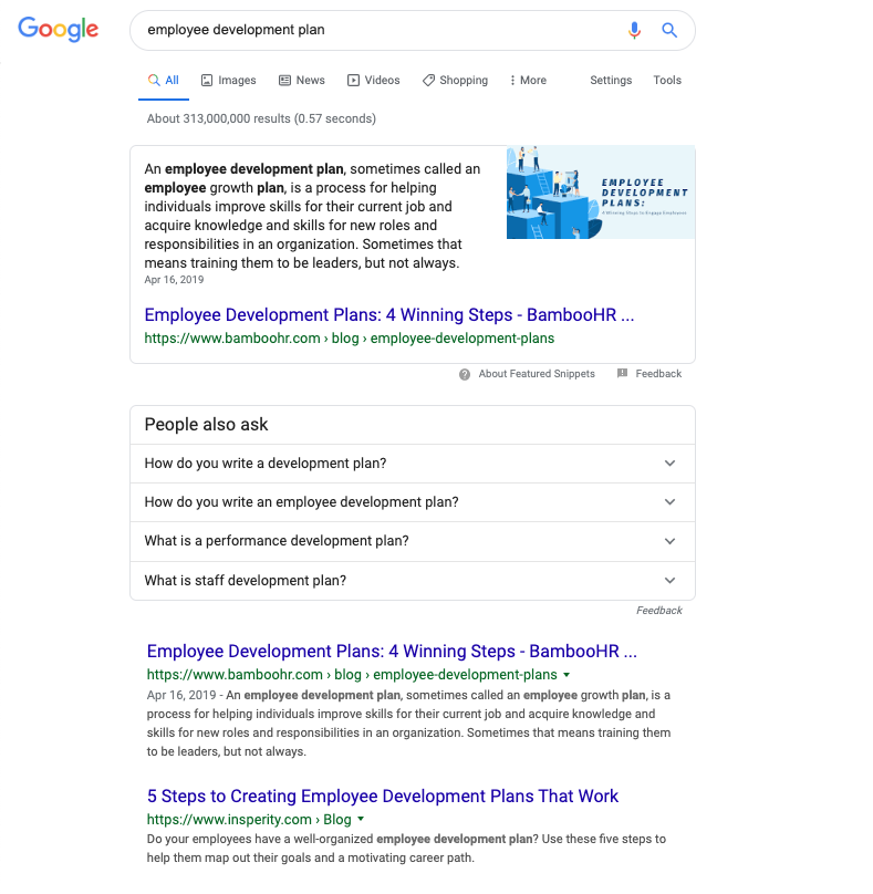 Featured snippet won for Featured snippet won for