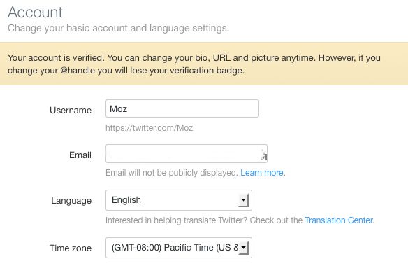 Change your Twitter username