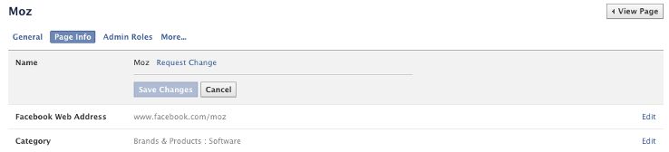 Request your name change on Facebook