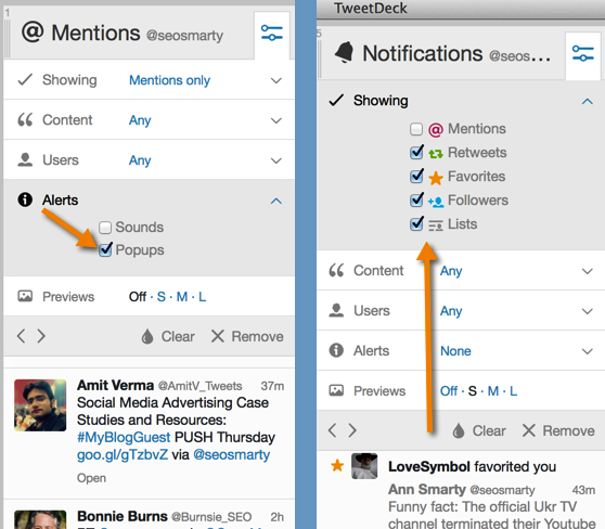 Tweetdeck to manage Twitter interactions