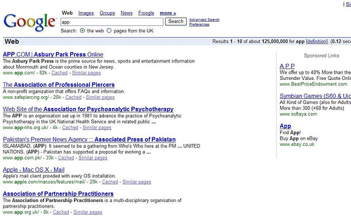 Search results for abbreviation app