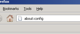 About:config - Firefox browser
