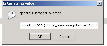 Googlebot User Agent