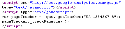 Simplified version of Google Analytics JavaScript