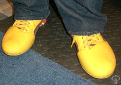 Rand's yellow shoes