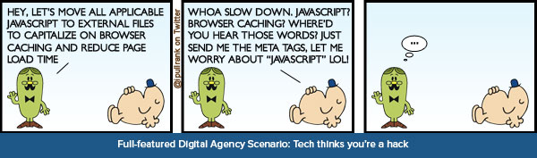 Big Agency Scenario: SEO vs Tech