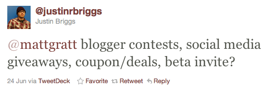 Justin Briggs Ideas about PayWithaTweet