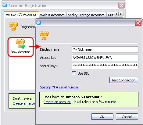 CloudBerry Credentials