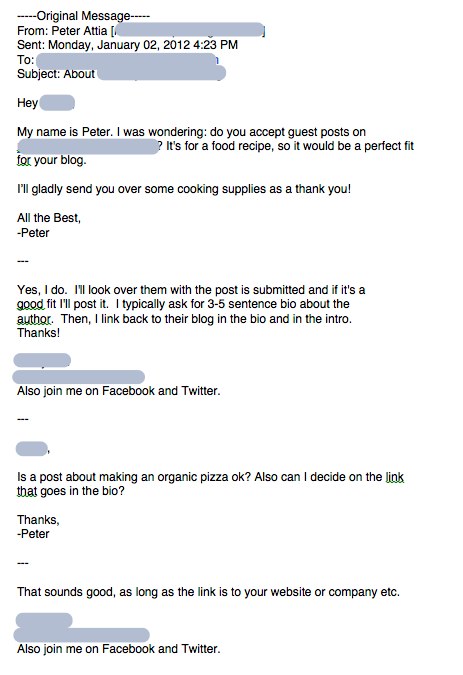 guest post correspondence