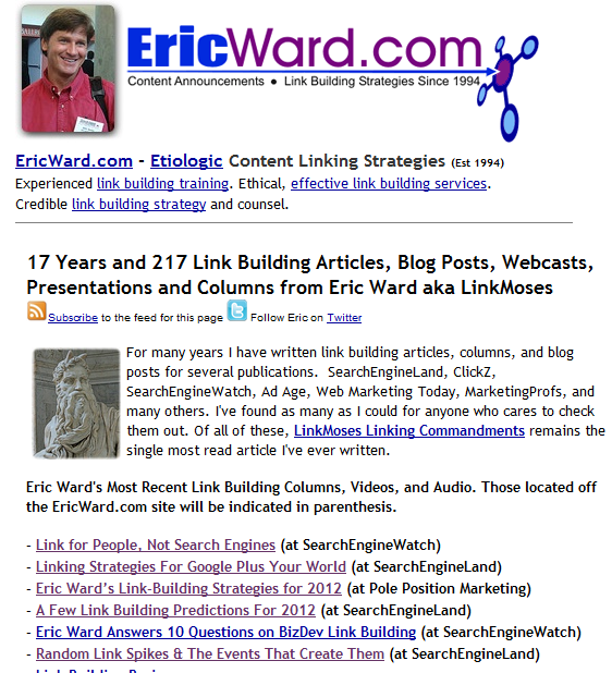 Eric Ward's Best Practices