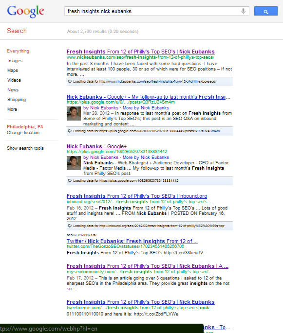 Google SERP Restored