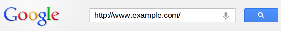 Google Example URL Search