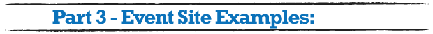 Examples of Event Websites