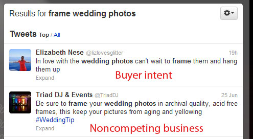 Tweets - buyer intent?