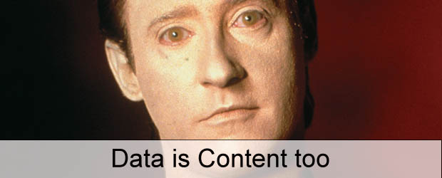 Data is Content... too
