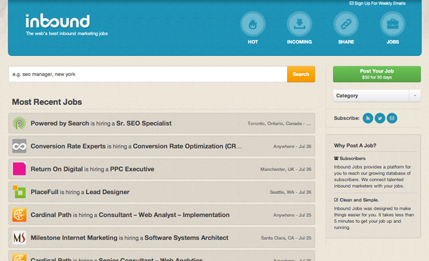 inbound job board
