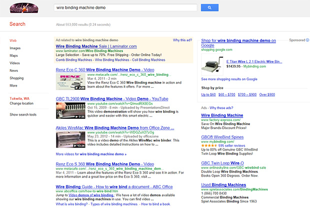 Wire Binding Machine Demo SERP