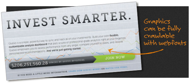 Create seductive graphics with webfonts