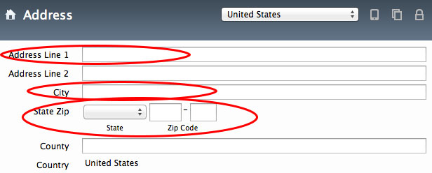 Using the address section in Roboform