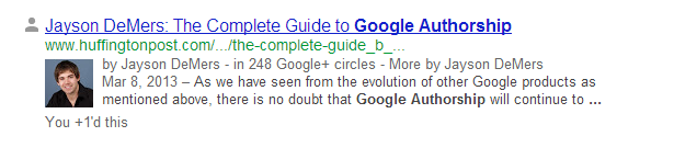 Google Authorship