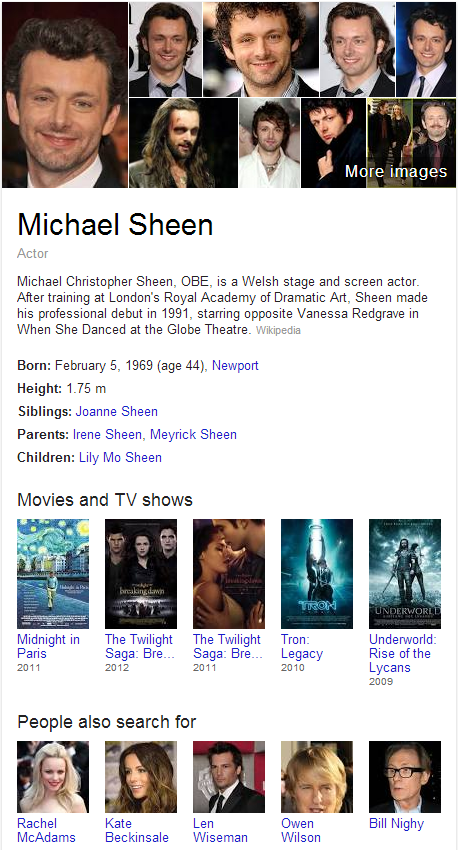 Michael Sheen Knowledge Graph