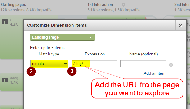 Behavior Flow Report by Landing Page 2