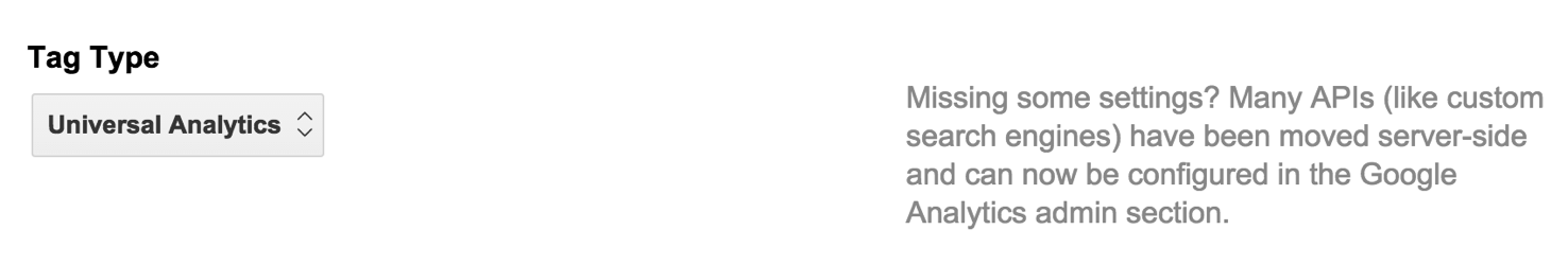 Universal Analytics Tag