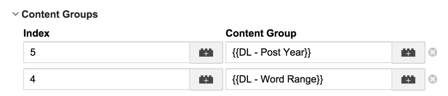 Setting Content Groupings in Universal Analytics