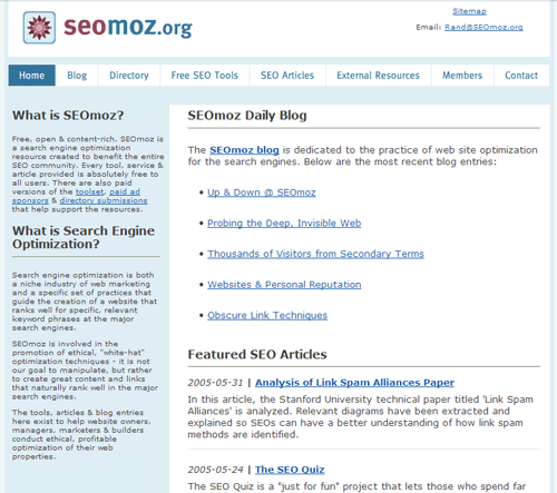 O.G. SEOmoz.org website