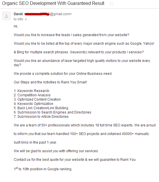 Guaranteed SEO Results