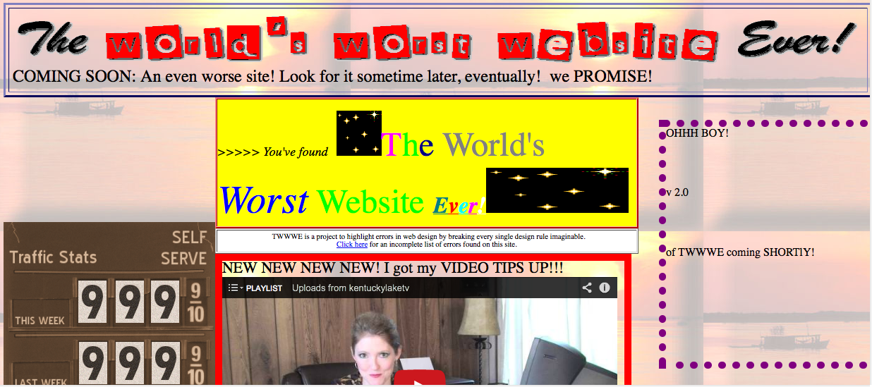 World's worst website