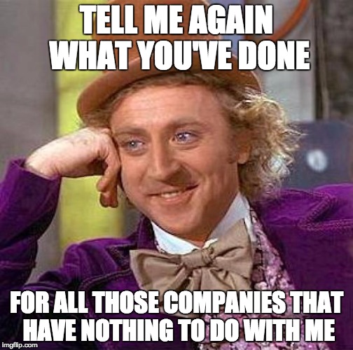 Snarky Wonka takes on the Salesman