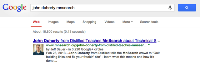 John Doherty MnSearch