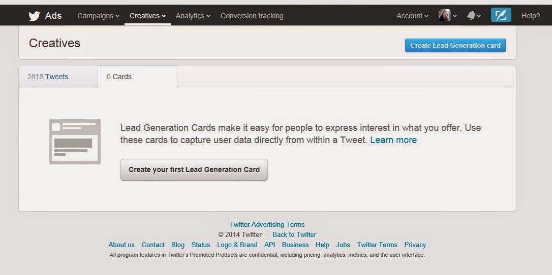 Create You First Lead Generation Card