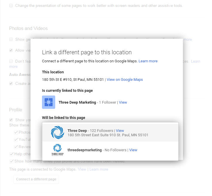 Connecting Google Pages