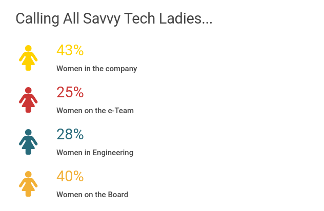 Stats on women in tech roles at Moz