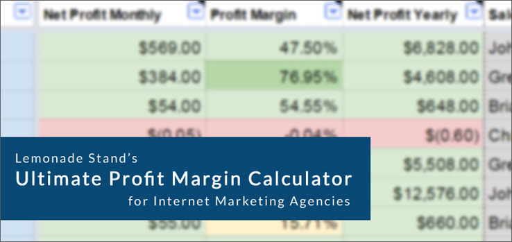 Ultimate Profit Margin Calculator by Lemonade Stand