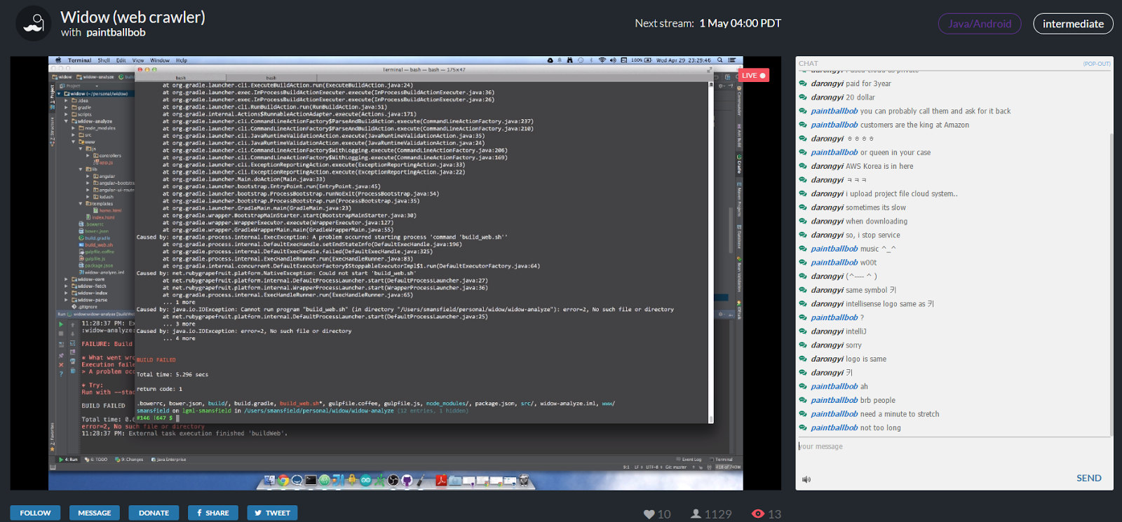 focused streaming site livecoding