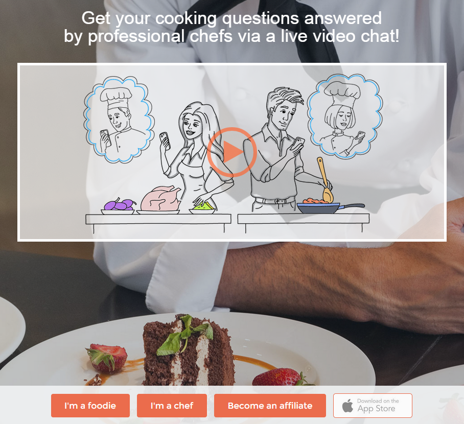 focused streaming site talktochef.com