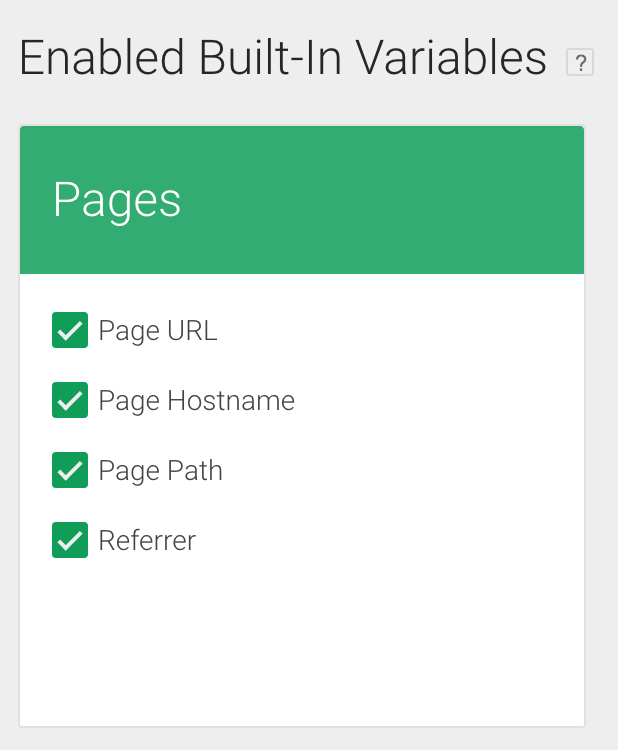 Tag Manager Page URL built in variable