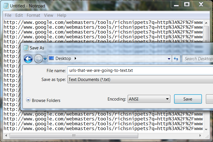 Step 4 - Paste into TXT File