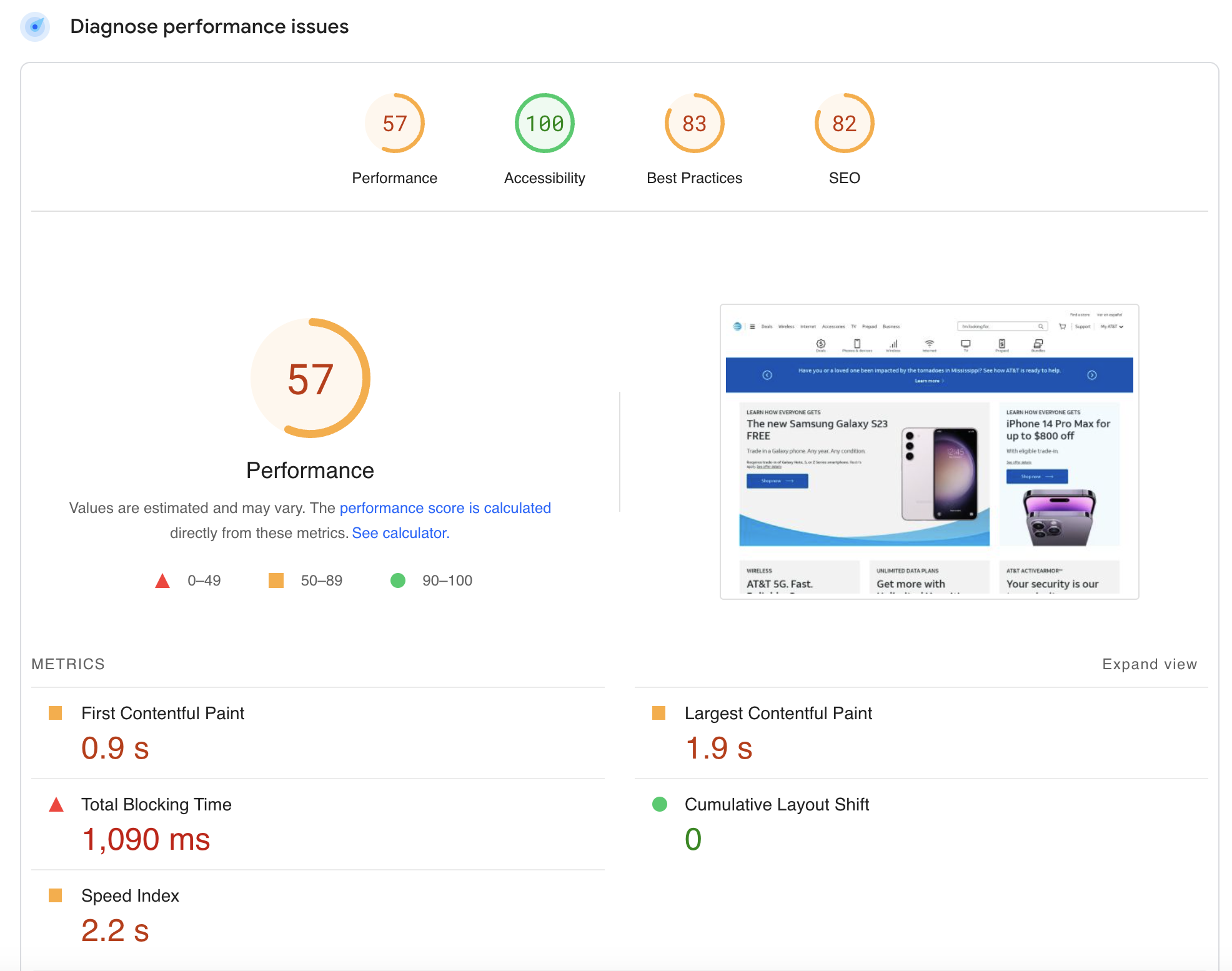 diagnose performance issues