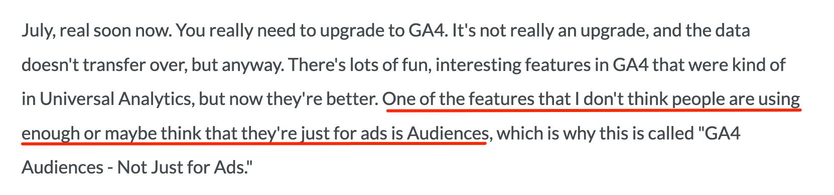 Screenshot of text from Dana DiTomaso's Whiteboard Friday blog post