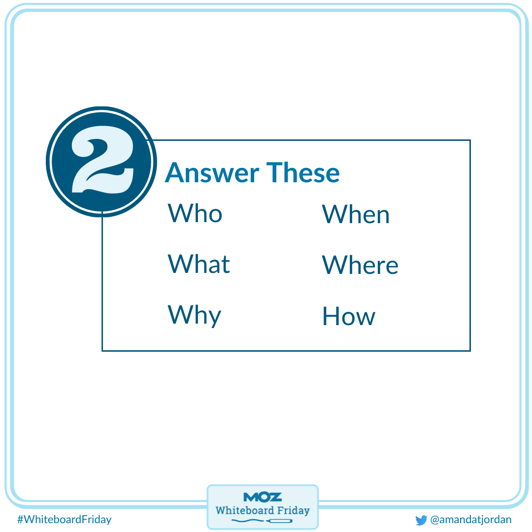 Answer these questions when thinking about your pages