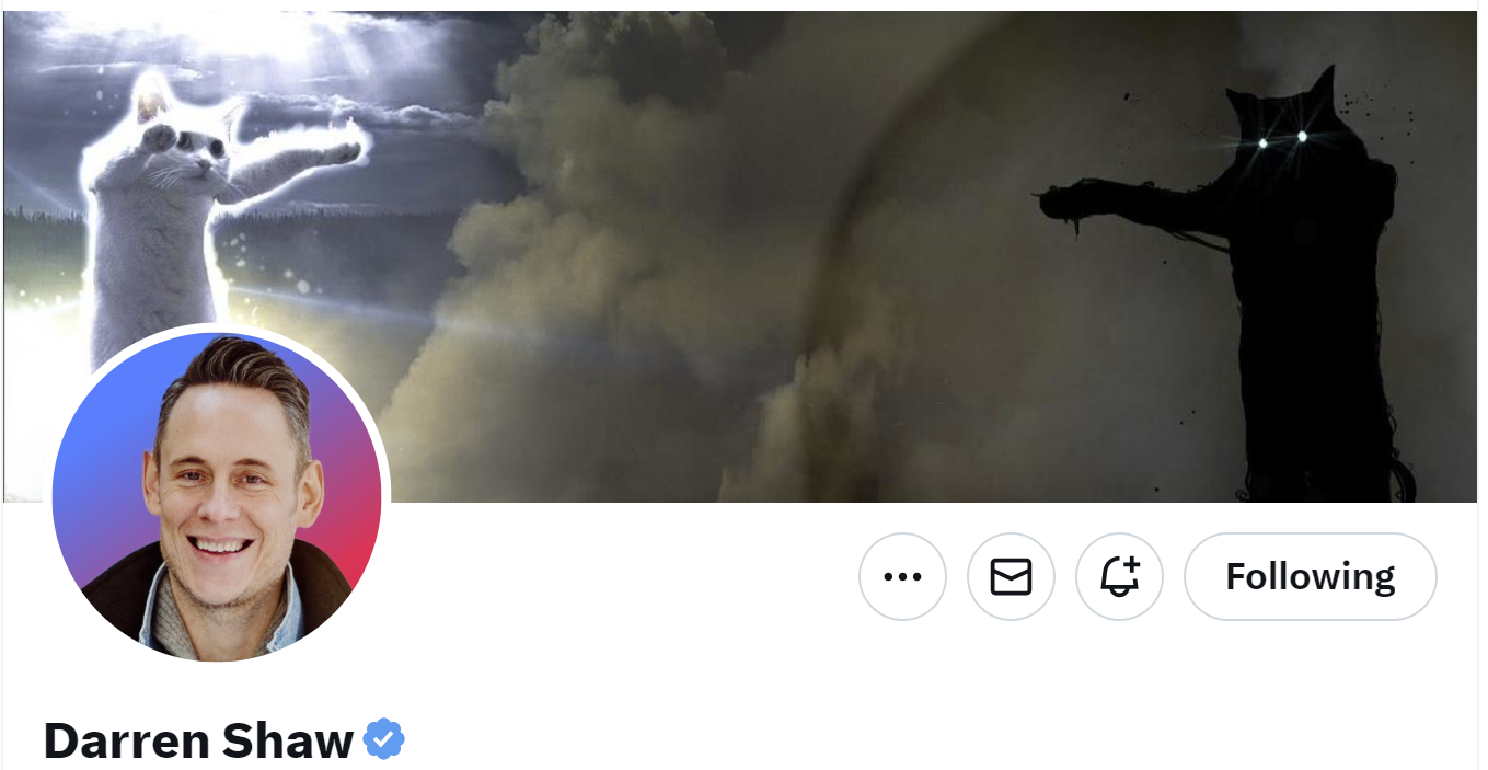 Darren Shaw's profile on x.com