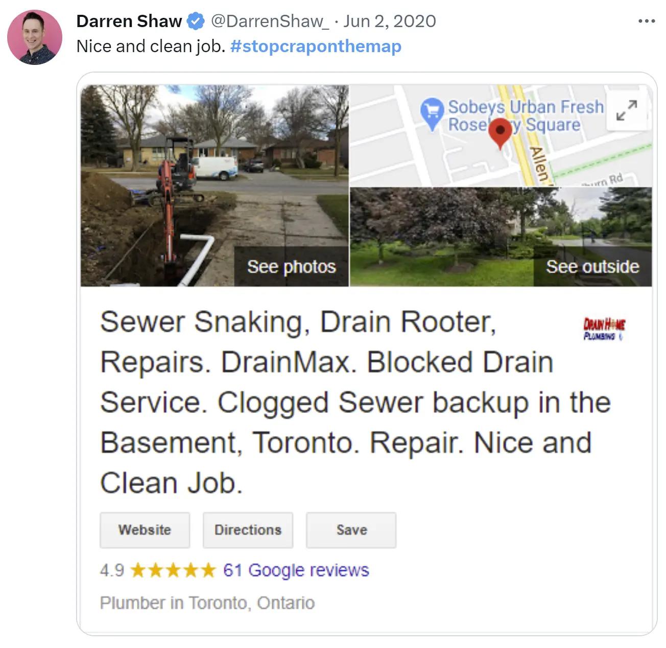 A Google Business Profile with 20 words in its name is an example of keyword stuffing