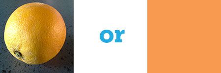 orange fruit or color