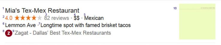 elements of google's snack pack