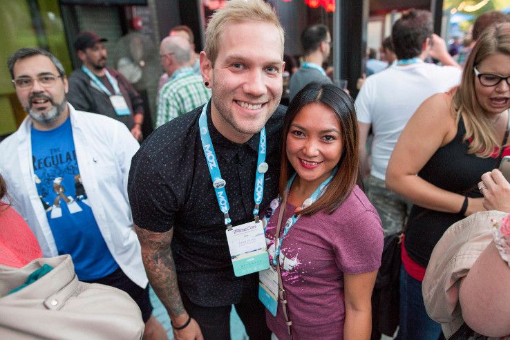 Ryan and Char at MozCon Bash 2015